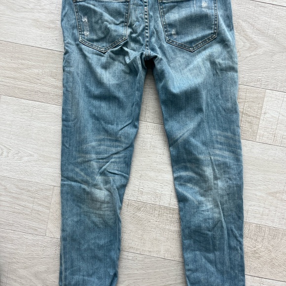 Edyson SOHO Relaxed Boyfriend Distressed Blue Jeans. Size 27 - Picture 3 of 6